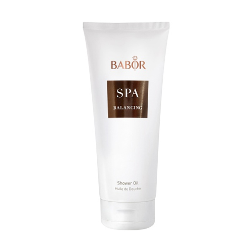 Babor Balancing Cashmere Wood Shower Oil on white background