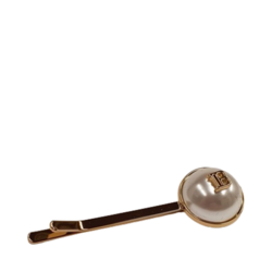 BALMAIN Paris Hair Couture Limited Edition Legacy Pearl slide with B Logo on white background