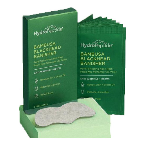 HydroPeptide Bambusa Blackhead Banisher: Pore Perfecting Nose Mask, 8 sheets