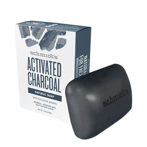 Schmidts Natural Bar Soap - Activated Charcoal on white background