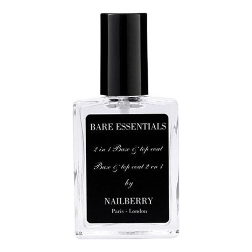 Nailberry  Bare Essentials - 2 in 1 Oxygenated Base and Top Coat, 15ml/0.5 fl oz