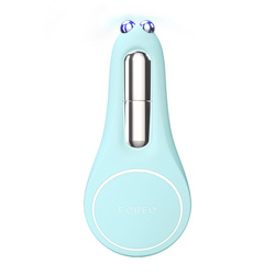 Bear 2 Eyes and Lips - Arctic Blue on white background