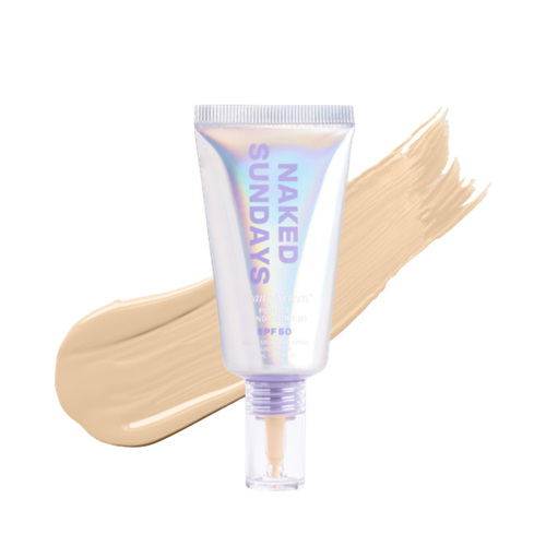 Naked Sundays BeautyScreen SPF50 Peptide Foundation Tint - 1.5 Fair Cool, 30ml/1.01 fl oz Naked Sundays BeautyScreen SPF50 Peptide Foundation Tint - 1.5 Fair Cool on white background