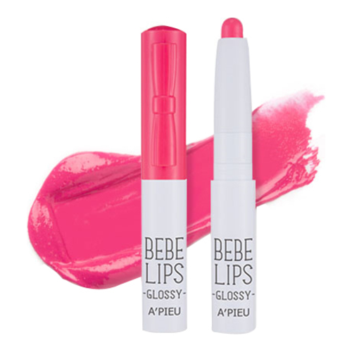 APIEU Bebe Lips - GCR01 (Peach) on white background