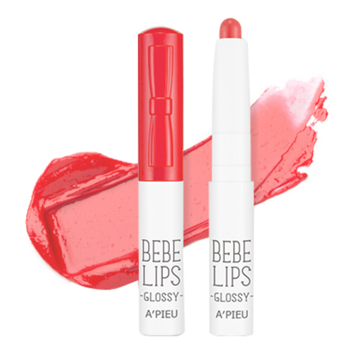 APIEU Bebe Lips - GCR01 (Peach) on white background