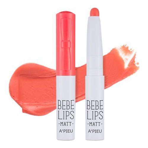 APIEU Bebe Lips - GCR01 (Peach) on white background