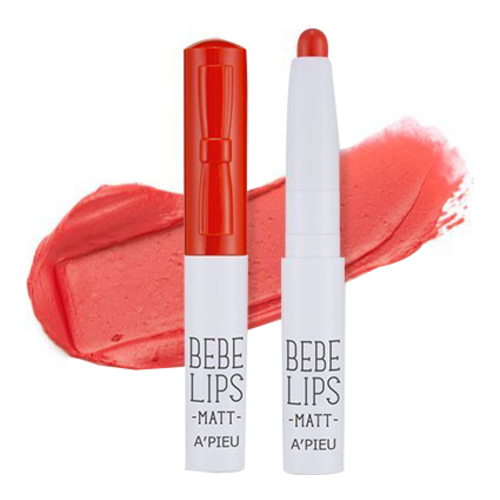 APIEU Bebe Lips - GCR01 (Peach) on white background