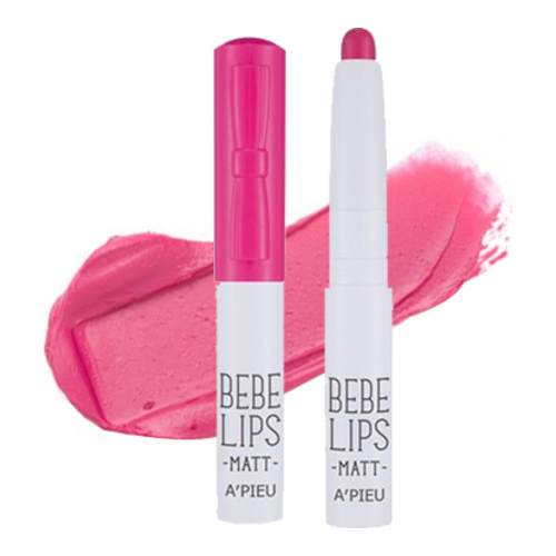 APIEU Bebe Lips - GCR01 (Peach) on white background