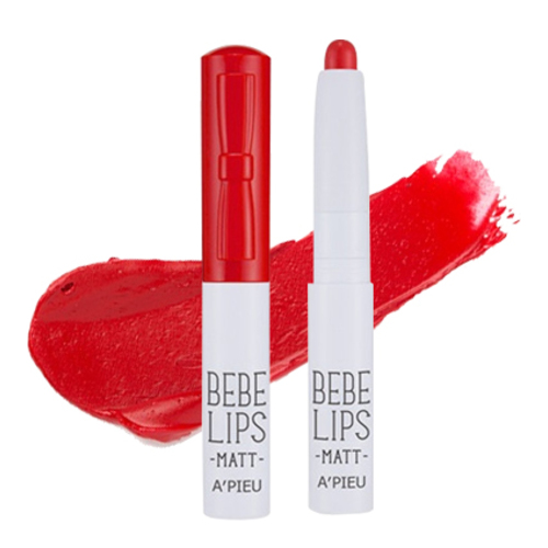 A'PIEU Bebe Lips - MRD01 (Cherry), 1g/0.04 oz