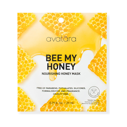 avatara Bee My Honey Nourishing Honey Face Mask, 21ml/0.71 fl oz