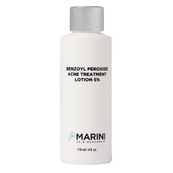 Benzoyl Peroxide Acne Treatment Solution 5% on white background