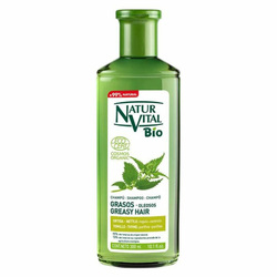 Bio-EcoCosmo Greasy Hair Shampoo on white background