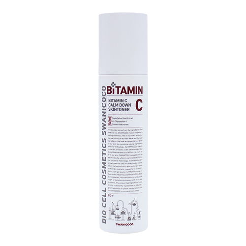 Swanicoco Bitamin C Calm Down Skin Toner on white background