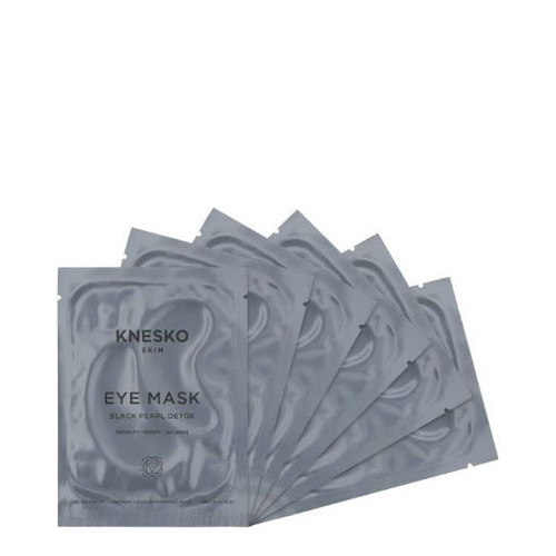 Knesko Black Pearl Detox Eye Masks on white background