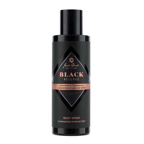 Jack Black Black Reserve Body Spray on white background