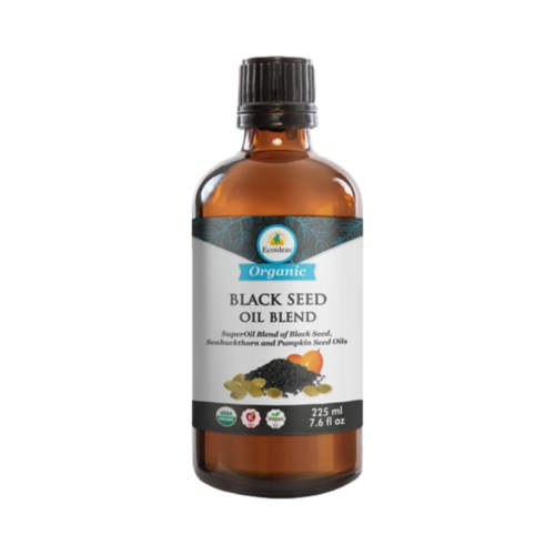 Ecoideas Black Seed Oil Blend Organic, 225ml/7.61 fl oz Ecoideas Black Seed Oil Blend Organic on white background