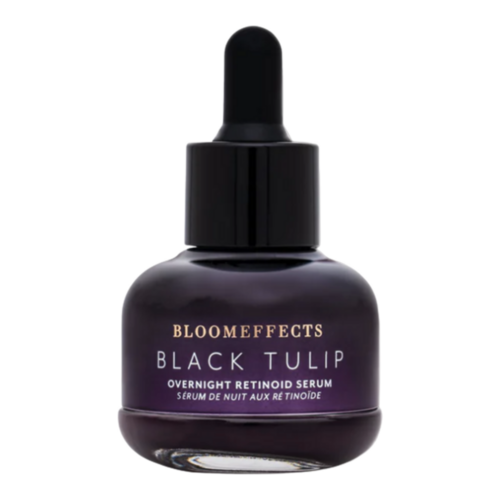 BloomEffects Black Tulip Overnight Retinoid Serum on white background