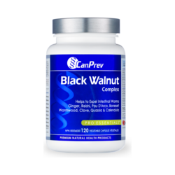 Black Walnut Complex on white background