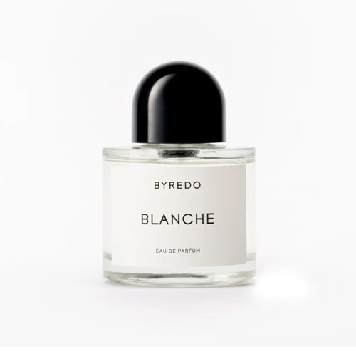 Byredo Blanche EDP, 100ml/3.3 fl oz Byredo Blanche EDP on white background