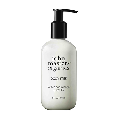 John Masters Organics Blood Orange and Vanilla Body Milk on white background