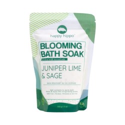 Blooming Bath Soak Juniper Lime and Sage on white background
