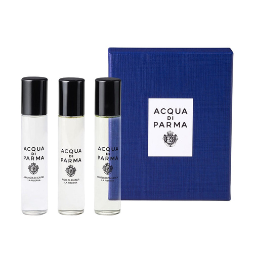 Acqua Di Parma Blu Mediterraneo EDP Discovery Gift Set Trio on white background