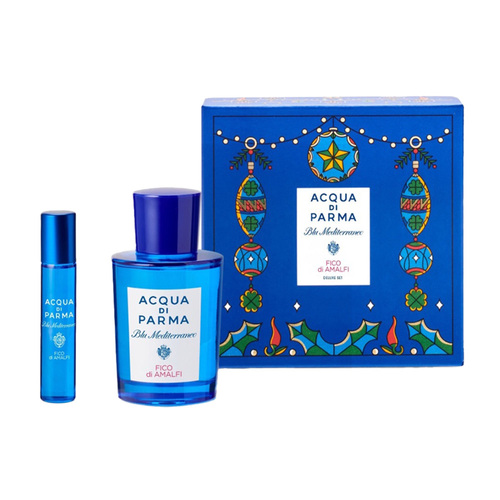 Acqua Di Parma Blu Mediterraneo Fico di Amalfi EDT Deluxe Gift Set Duo on white background