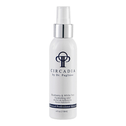 Blueberry and White Tea Hydrating Mist on white background
