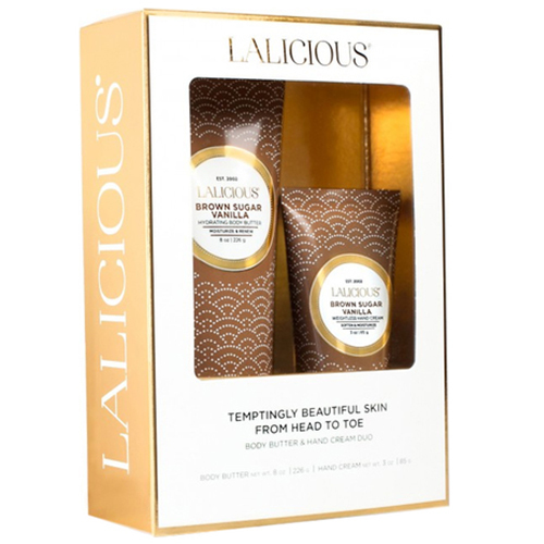 LaLicious Body Butter Hand Cream Duo - Brown Sugar Vanilla, 2 pieces