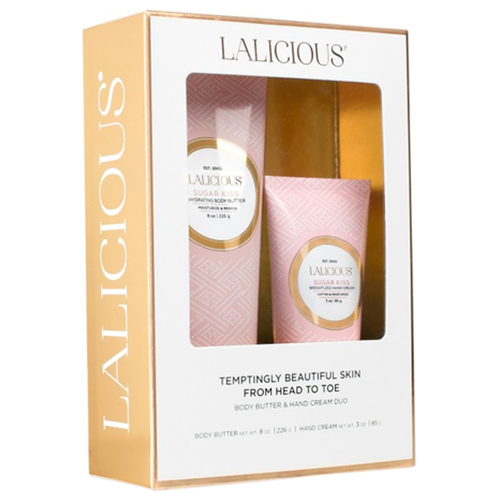 LaLicious Body Butter Hand Cream Duo - Brown Sugar Vanilla on white background