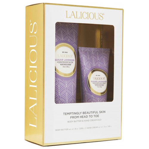LaLicious Body Butter Hand Cream Duo - Brown Sugar Vanilla on white background