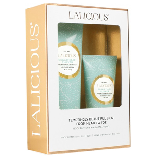 LaLicious Body Butter Hand Cream Duo - Brown Sugar Vanilla on white background