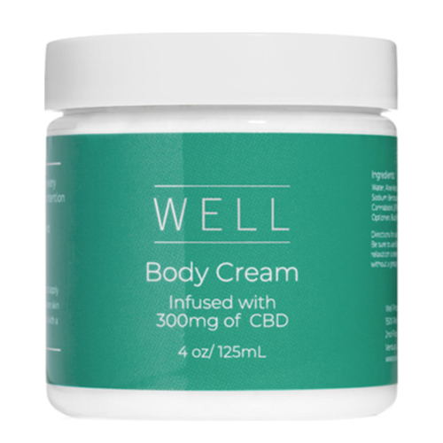 WELL Body Cream on white background