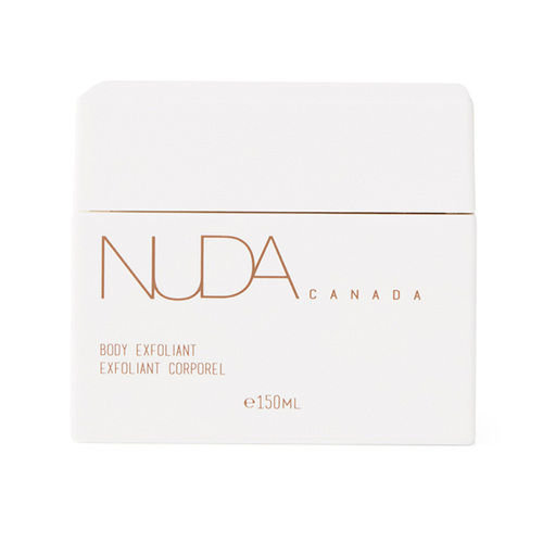 NUDA Body Exfoliant on white background