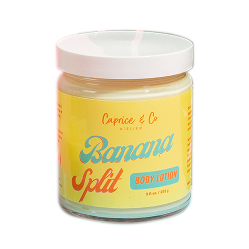 Caprice & Co. Body Lotion - Banana Split, 255g/8.99 oz Caprice & Co. Body Lotion - Banana Split on white background