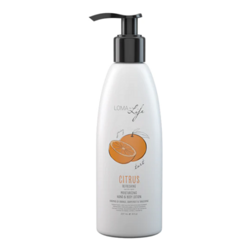 Loma Organics Body Lotion Refreshing Citrus on white background