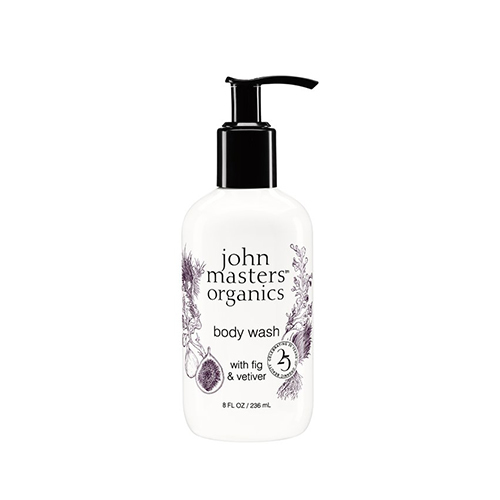 John Masters Organics Body Wash with Fig and Vetiver on white background