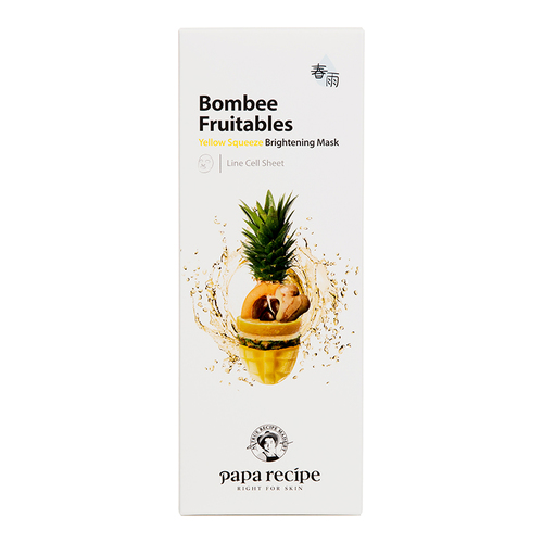Papa Recipe Bombee Fruitables Green Squeeze Relaxing Mask on white background