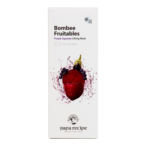 Papa Recipe Bombee Fruitables Green Squeeze Relaxing Mask on white background