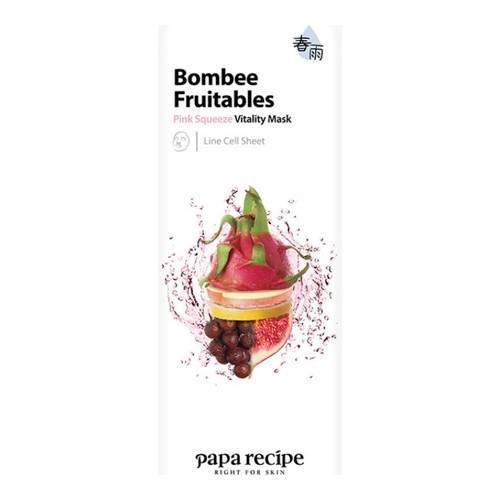 Papa Recipe Bombee Fruitables Green Squeeze Relaxing Mask on white background