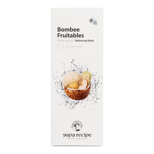 Papa Recipe Bombee Fruitables Green Squeeze Relaxing Mask on white background