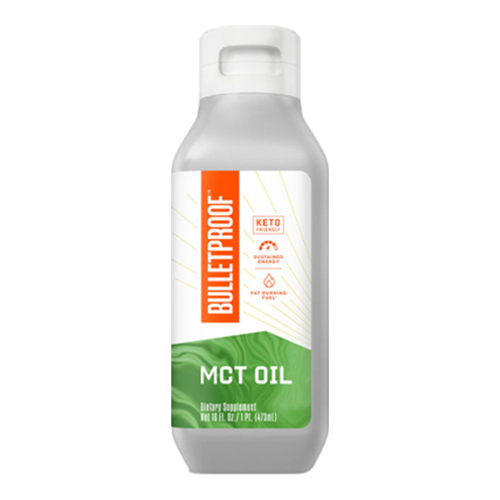 Bulletproof Brain Octane Oil on white background