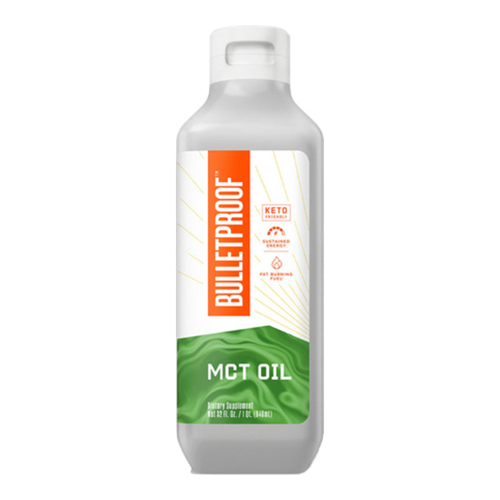 Bulletproof Brain Octane Oil on white background