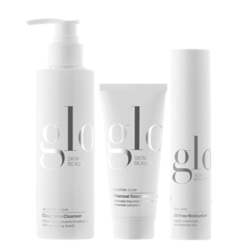 Glo Skin Beauty Breakout + Blemish Solutions Kit on white background