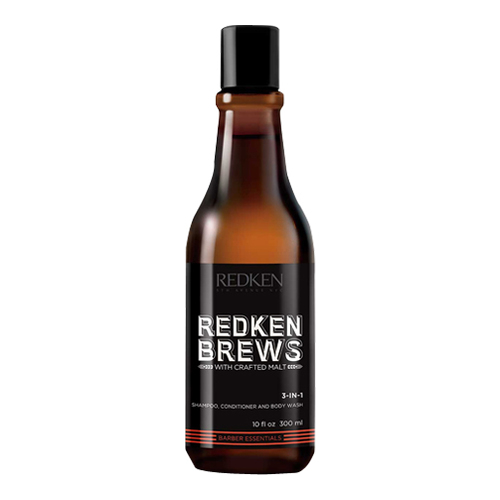 Redken Brews 3 in 1 Shampoo, Conditioner and Body Wash, 300ml/10 fl oz