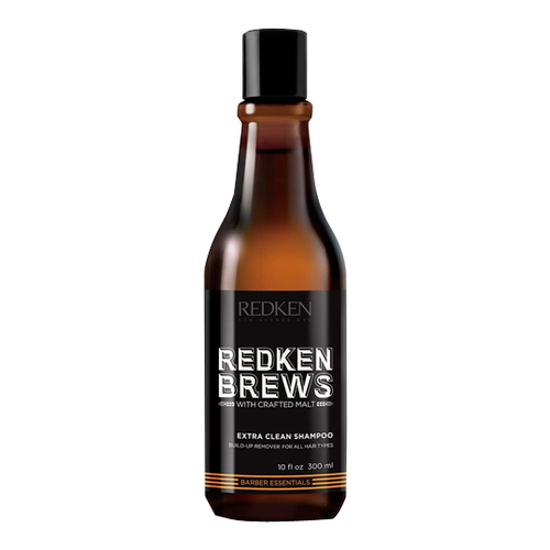 Redken Brews Extra Clean Shampoo on white background