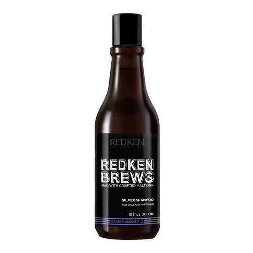 Redken Brews Mens Silver Shampoo on white background