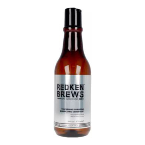 Redken Brews Thickening Shampoo on white background