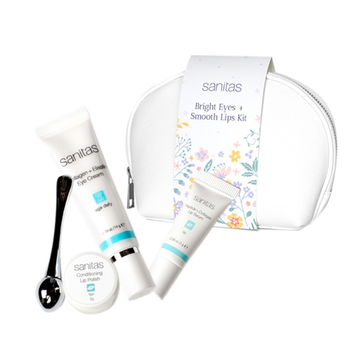 Sanitas Bright Eyes + Smooth Lips Kit on white background