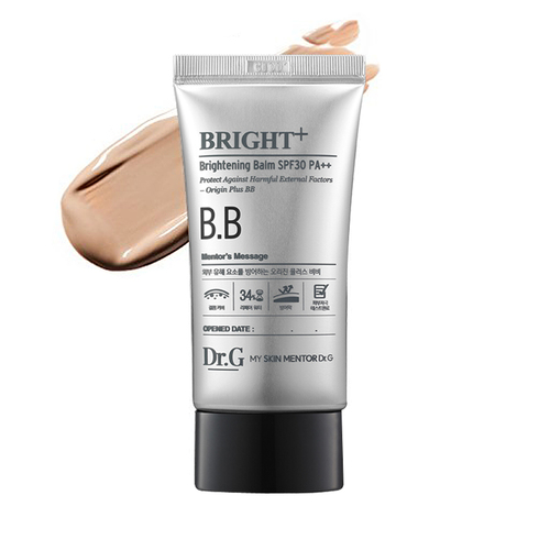 Dr G Brightening Balm SPF30 PA++ on white background